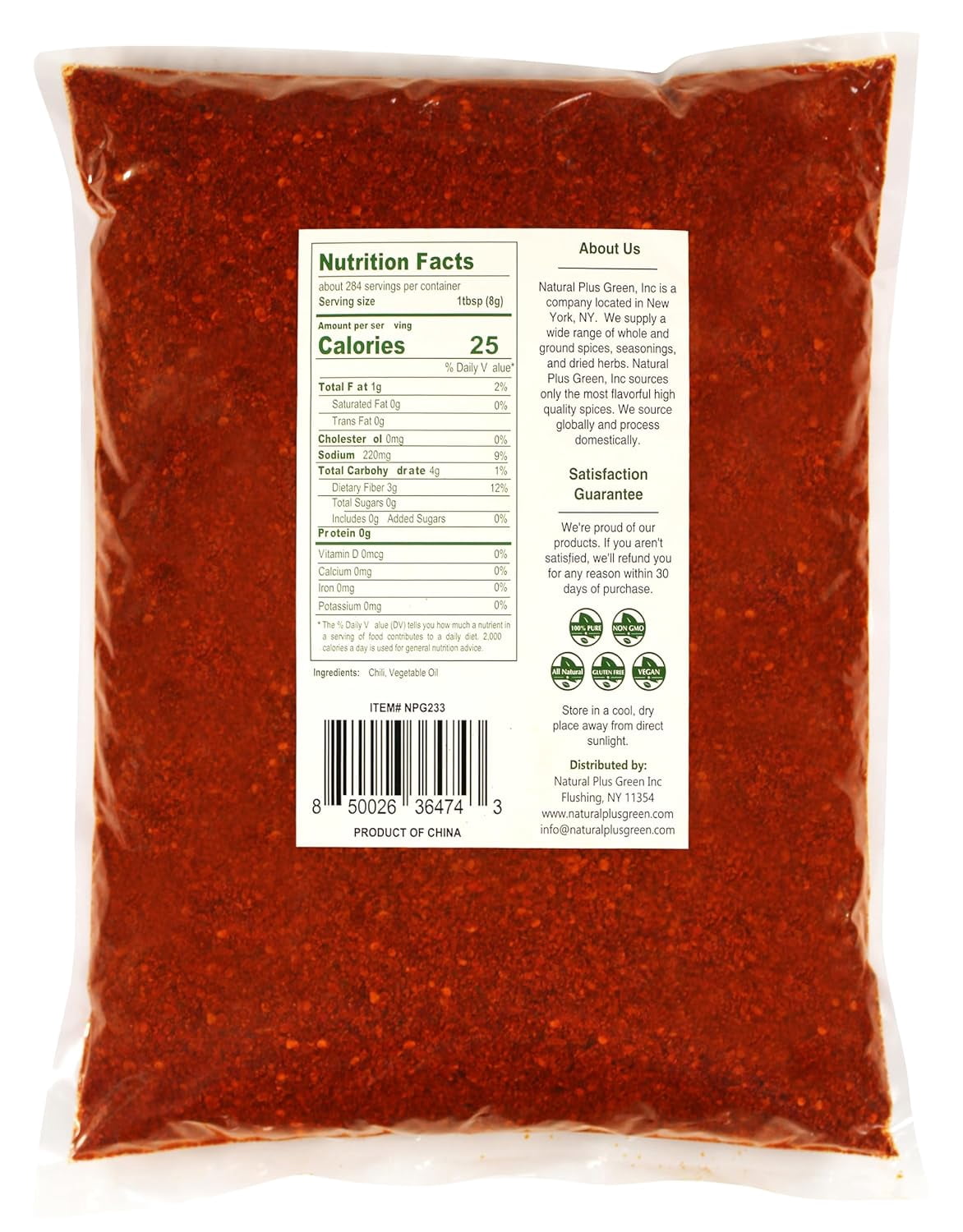 NPG Authentic Sichuan Chili Flakes 5 LB Bulk, Extra Hot, Szechuan Crushed Red Pepper Flakes Bulk, Essential Spice Seasoning for Making Kimchi, Chili Oil, Stir-fry, Pizza, Salads, and Tacos