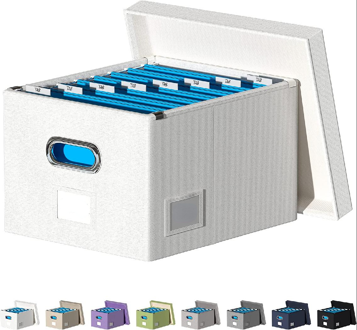 File storage box Foldable storage box Office file box with lid