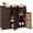 Mix Brown, variant on TerraOutfit Rattan Outdoor Storage Cabinet, Patiojoy Outdoor Cabinet with 2 Adjustable Shelves, 4 Doors, Patio Storage Deck Box Table for Patio Garden Poolside