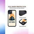thumbnail image 3 of Stylish Yellowing Resistant Lightweight iPhone 15 Case - Playful Dark Blue Design with Bold ' KEEP PUSHING ' Motif, 3 of 6