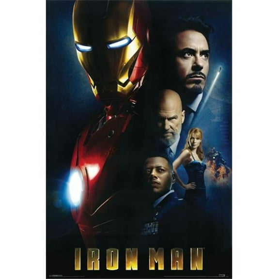 Hot Stuff Enterprise Z103-24x36-NA Iron Man Collage Poster- 24 x 36