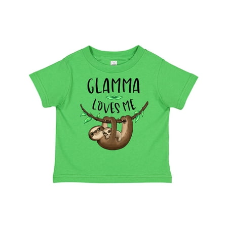

Inktastic Glamma Loves Me Cute Sloth and Baby Gift Toddler Boy or Toddler Girl T-Shirt