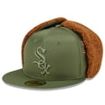 thumbnail image 3 of Men's New Era x Alpha Industries  Olive Chicago White Sox Dog Ear 59FIFTY Fitted Hat, 3 of 5