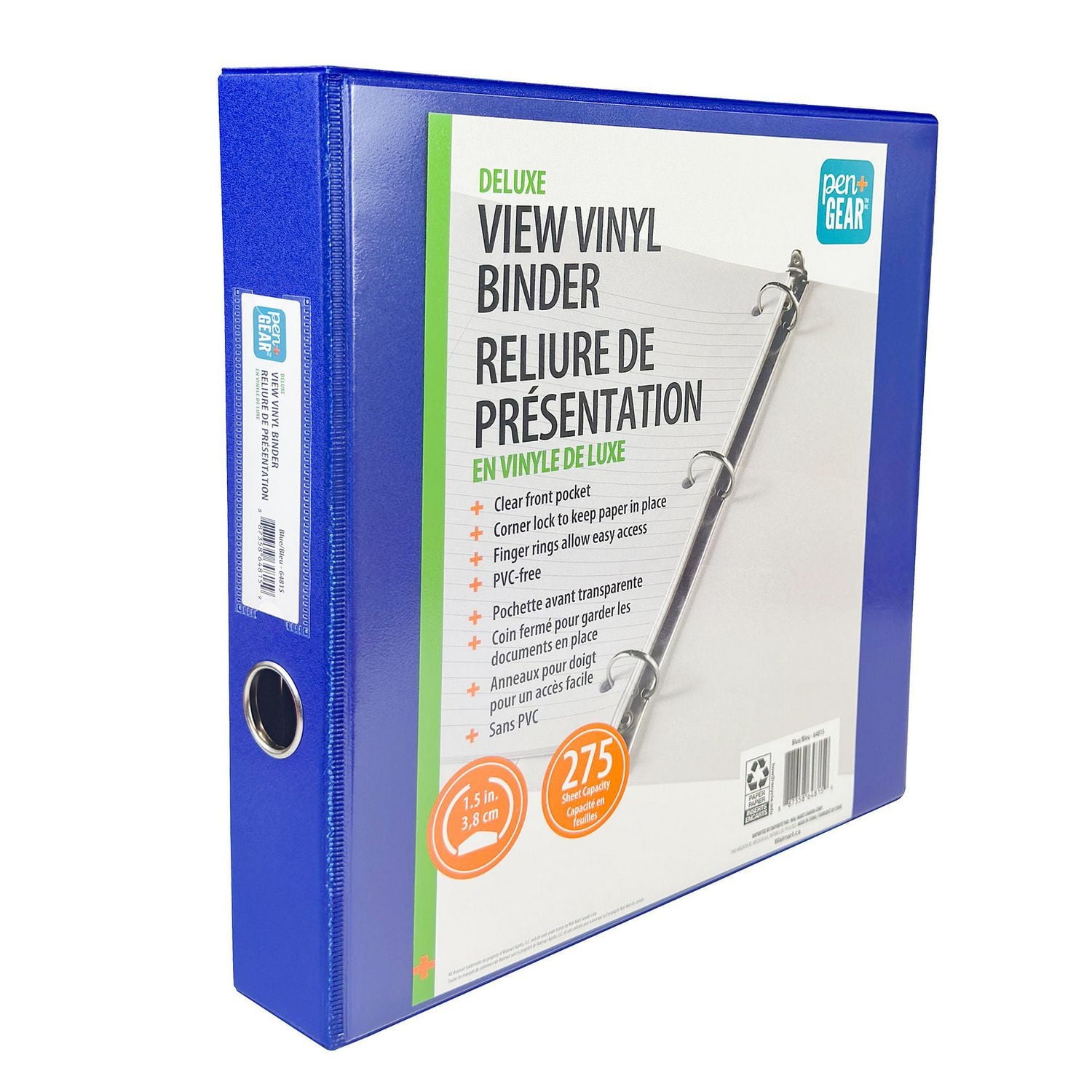 Reliure de présentation en vinyle de luxe Pen + Gear