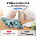 thumbnail image 6 of for Google Pixel 8 Pro Case, Slim Fit Military Grade Drop Tested Dual Layer Shockproof Case with 360 Ring Holder Kickstand Protective Rugged Car Magnetic Non-Slip Phone Case,Green+Pink, 6 of 10
