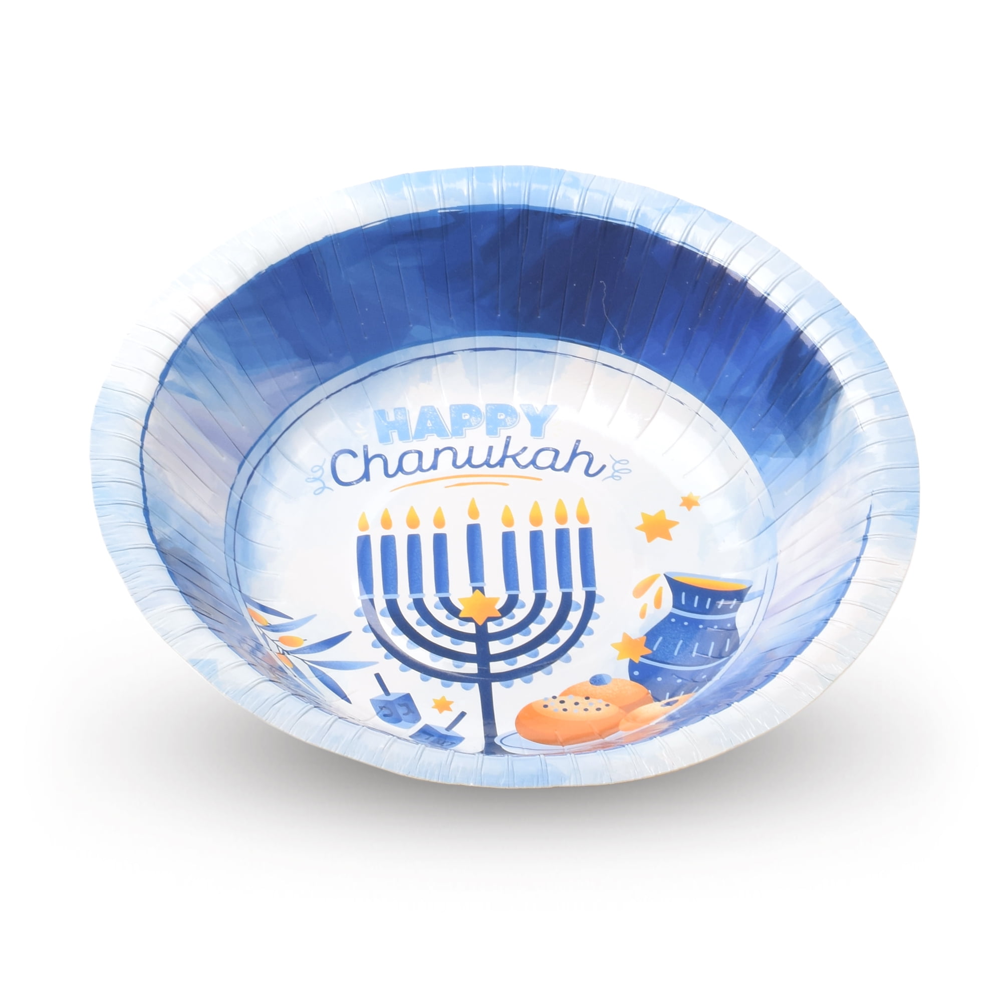 Serves 10 Hanukkah Paper Goods Izzy n Dizzy Hanukkah Plates 9 Inch 