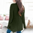 thumbnail image 5 of Pull Hiver Cardigan Manches Longues Boutonnage Ouvert sur le devant avec Poche, 5 of 5