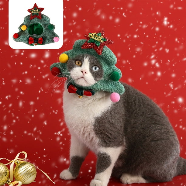 Gorro de Navidad Ganfancp para Mascotas Shiba Inu Mediano