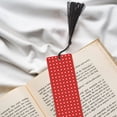thumbnail image 6 of Kdxio White and Green Polka Dot Print Metal Tassel Bookmarks,Perfect Gift for Art Lovers and Bookworms Metal Bookmarks for Women, 6 of 8