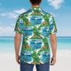 thumbnail image 4 of Balery Hawaii Palms Camisas hawaianas de manga corta para hombre, camisas playeras de corte holgado, camisas de vacaciones con botones,Medium, 4 of 7
