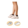 thumbnail image 2 of INSPIRE CHIC Women's Solid Color Low Cut Textured Sole Cotton Liner Ankle Socks Black 5.5-8/age 11-15 years, 2 of 5