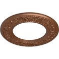 thumbnail image 3 of Ekena Millwork 13 3/8"OD x 7 1/2"ID x 3/4"P Blackthorn Ceiling Medallion (Fits Canopies up to 7 1/2"), Hand-Painted Polished Copper, 3 of 6