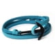 thumbnail image 3 of Nueva pulsera y brazalete de cuero con ancla negra para hombre, joyería de la amistad, 5, 3 of 5