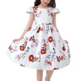 thumbnail image 6 of TAIAOJING Girls' Dress Summer Girls' New Short Sleeved Children's Skirt Elegant Casual Dress Sundress Daily Wear., 6 of 7