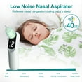 thumbnail image 6 of Electric Nasal Aspirator for Baby, Super Quiet, Baby Nose Sucker with Adjustable 3 Levels Suction, Electric Nose Suction for Baby, Built-in Music & Light Soothing with 3 Silicone Tips (White), 6 of 7