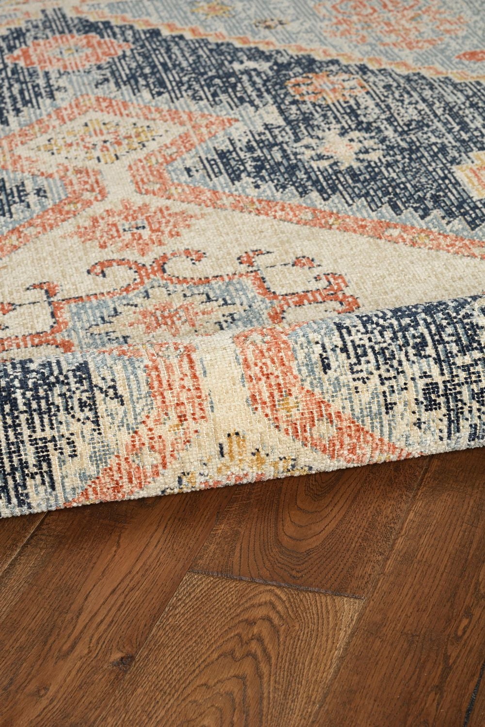 Great Zero Harlon Ivory & Blue 5' x 7'6" Area Rug