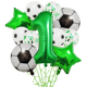 thumbnail image 4 of 11 globos de helio para decoración de fiestas de cumpleaños de fútbol, de 32 pulgadas, color verde y azul, para niños y niñas, 4 of 5