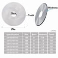 thumbnail image 2 of 125 mm HSS Sliting Circular Saw Blade 4 0t 72t Herramienta eléctrica de carpintería Disco de corte de metal de madera, 2 of 4