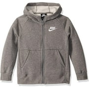 Nike Girls' Full Zip Hoodie, White, XS
