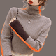 thumbnail image 4 of C.New S Suéter de mujer de punto nuevo de cuello alto Harajuku suéter de punto vintage suéteres casuales delgados para damas cálidos populares para mujer, 4 of 5