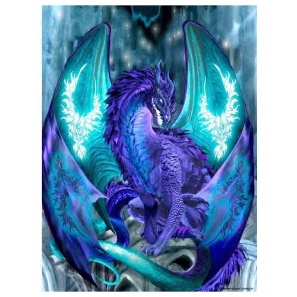 Tsondianz Blue Dragon Full Drill 5D Diamond Painting Embroidery Cross