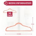 thumbnail image 5 of Lux Decor Collection Non-Slip Velvet Hangers for Clothes 50 pack, Pink, 5 of 10