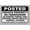 Warning Sign 1, variant on Posted Private Property Sign 8"x12", Aluminum Tin Warning Signs for Home Outdoor Garden, High Visibility Security Sign for Land