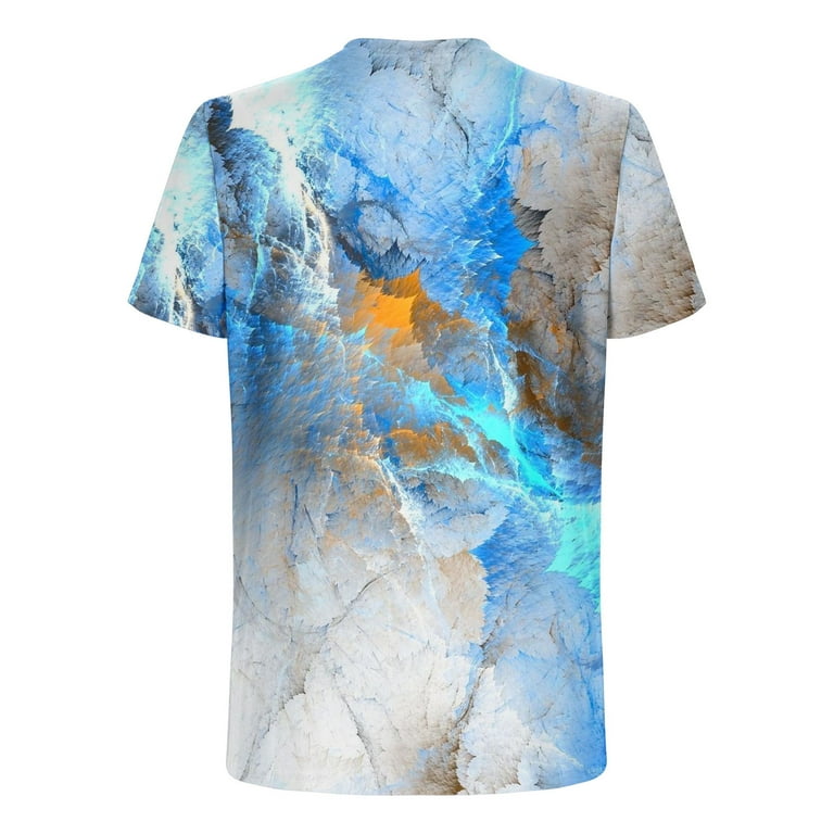 Men Graphic Y2K T-Shirt Short Sleeve Tops Summer Slim Fit