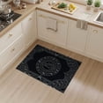 thumbnail image 2 of ODIKA 3'x5' Washable Throw Rug Minimalist Phase Border Gothic Arch Motifs Tossed Goth Mystical Refined for Entryway, Kitchen, Mudroom, Stain Resistant, Low Profile, Non-Slip, 2 of 7