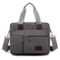 thumbnail image 2 of EIMELI Men‘s Handbag Canvas  Briefcase  Classic Messenger Bag  Multiple Pockets, 2 of 7