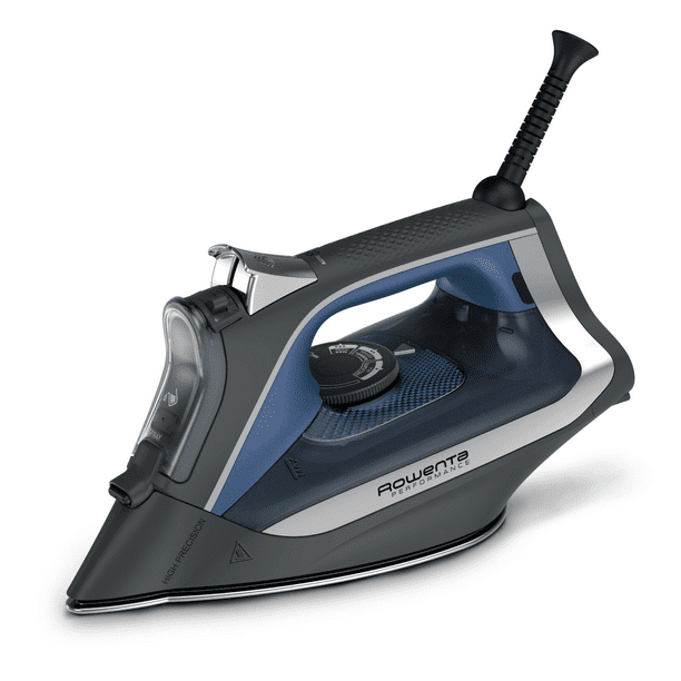 Rowenta Performance Steam Iron, Microsteam 300 Hole Stainless Steel Soleplate, Effortless Vertical Steaming, Blue, DW2350