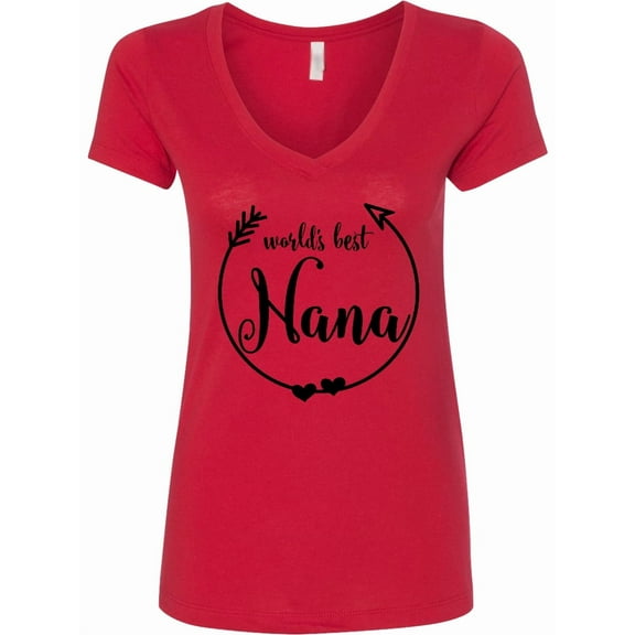 Inktastic World's Best Nana Women's V-Neck T-Shirt