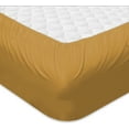 thumbnail image 3 of BedDecor - All Weather RV Camper Sheet Set (Gold|Short Queen|Drop Length-12") | 600 Thread Count Egyptian cotton | 1 Piece Fitted Sheet 1 Piece Flat Sheet & 2 Piece Pillow Cover, 3 of 3
