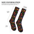 thumbnail image 4 of Pofeuu Mexican Flower Traditional1 Print Compression Socks for Women & Men Circulation - Best Support for Nurses,Running,Athletic,Sports, 4 of 7