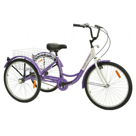 Royal London Adult Tricycle 3 Wheeled Trike Bicycle with Wire Shopping (Best Three Speed Bikes)