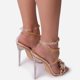 thumbnail image 4 of Sandalias de tacón alto con punta cuadrada y hebilla de cadena de metal con diamantes de imitación y punta abierta sexy para mujer Wmkox8yii hfjk2598, 4 of 4