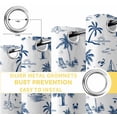 thumbnail image 6 of Blue Tropical Plant Blackout Curtains for Bedroom/Living Room, Thermal Insulated Kitchen Curtains, Summer Palm Trees Coastal Nautical Grommet Darkening Window Treatment Drapes 42"x63"x2, 6 of 8