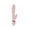 Pink, variant on Vive Fronda Rechargeable Silicone Triple Motor G-Spot VIbrating and Tapping Leaf Clit Rabbit Vibrator, Lavender