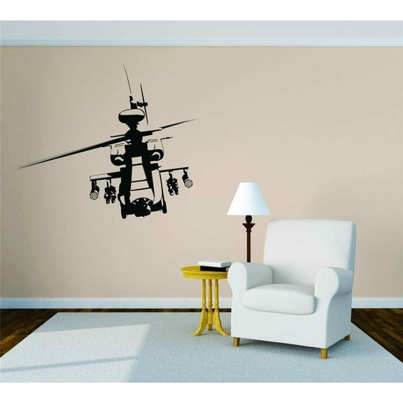 Design With Vinyl Artwork War Plane Jet Wall Decal for Children - Pride Liberty Service Men Themed Decal - Size: 20 In x 20 In
