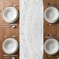 thumbnail image 6 of Green Marble Crack Table Runner - 72 Inch Long, Kitchen Dining Table Runner Dresser Scarves, Modern Abstract Geometric Texture Farmhouse Decor for Coffee Tables Wedding Party Banquet, 6 of 8