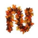 thumbnail image 1 of Injueey Guirnalda de otoño Artificial de larga duración de PVC con calabazas, conos de pino, respetuosa con el medio ambiente, elegante Kits de decoración para fiestas sin luz, 1 of 6