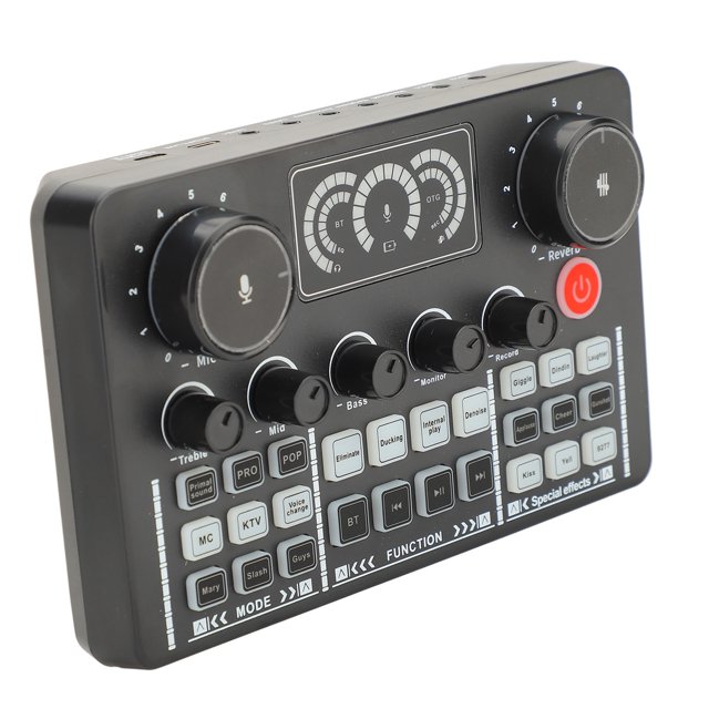 Tarjeta De Sonido En Vivo, Tarjeta De Sonido De Grabación Plug And Play Para Karaoke