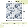 thumbnail image 2 of Pioneer Flower Floral Print Pattern Square Fitted Tablecloth with Elastic Edge,Square Table Cover,Washable Elastic Table Cover for Home Kitchen Party Decor 36"x36", 2 of 6