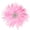 Pink, variant on Elegant Feathered Flower Brooch Hair Ornament with Rhinestones Studs Hair Decors Jewelry for Dance Event Dressingup