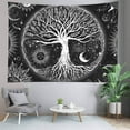 thumbnail image 2 of Gojian Tree of Life Tapestry Wall Hanging Sun Moon Stars Tapestries Aesthetic Galaxy Wall Tapestry Nature Home Decoration for Living Room Bedroom, 2 of 6