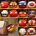 thumbnail image 2 of 10cm lindo Countryball Polandball muñecos de peluche Anime juguetes cortos Mini almohada bolsa llavero colgante regalos de disfraz, 2 of 5