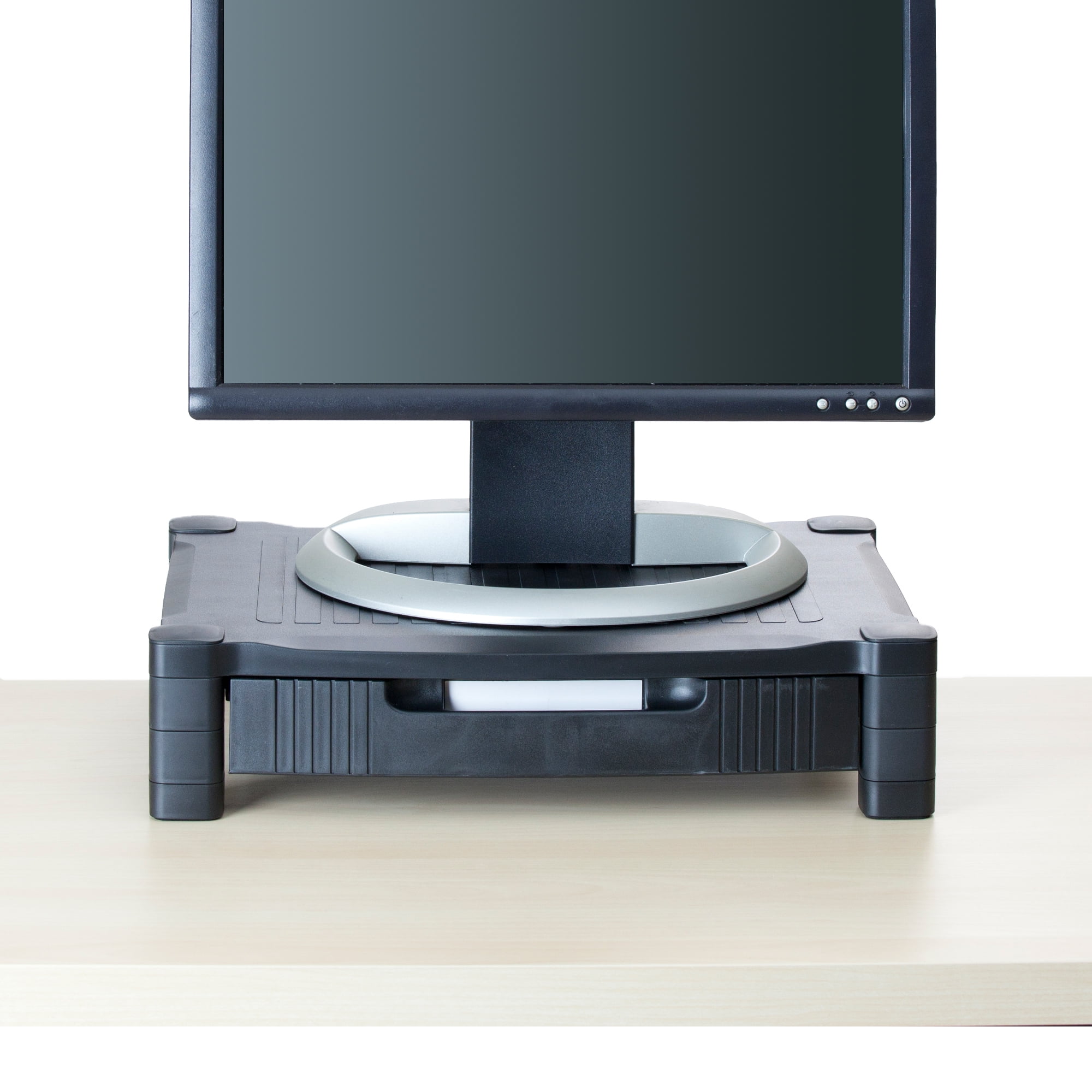 Mind Reader Monitor Stand Riser With Drawer Storage For Computer