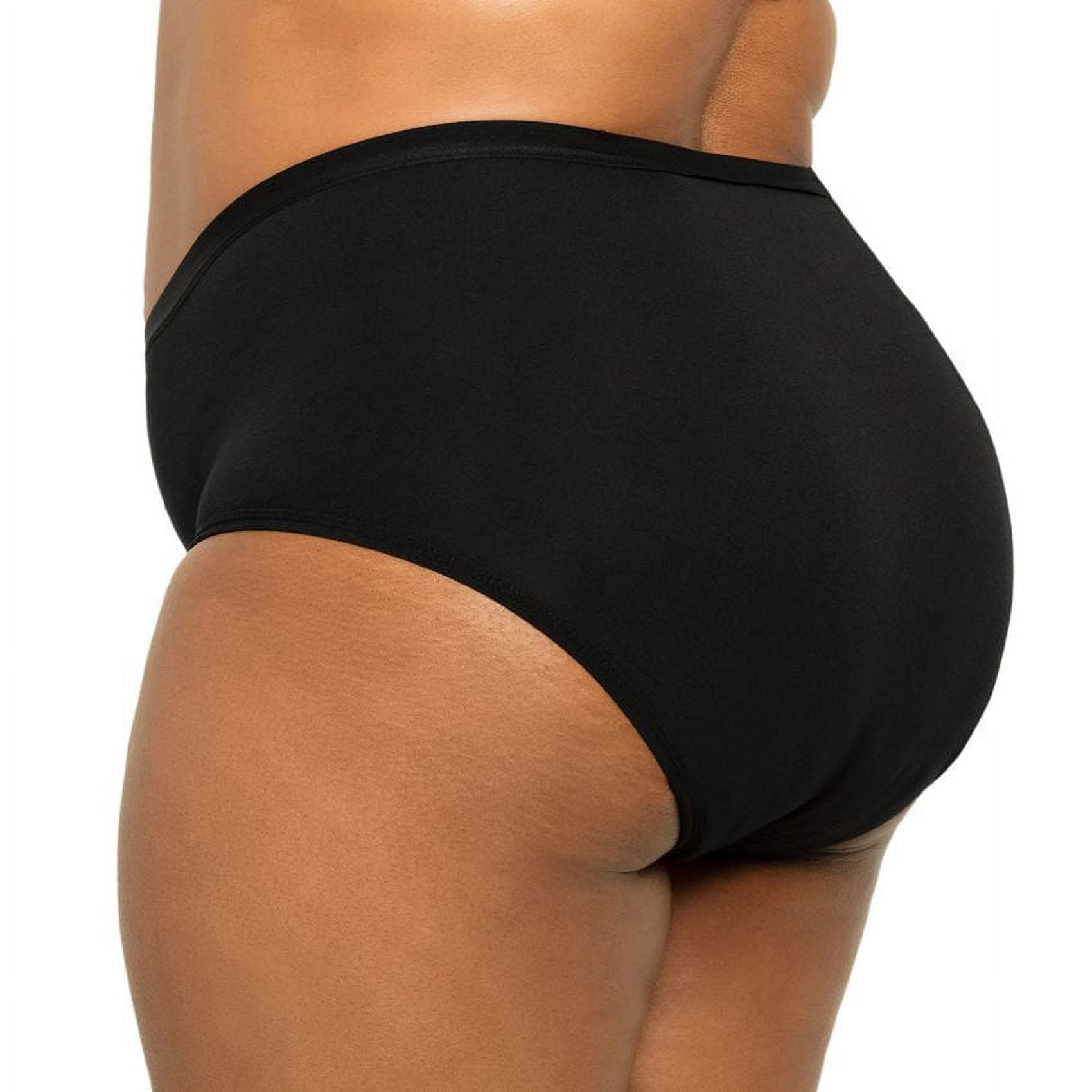 The Period Company. Organic Cotton Extra Coverage High Waisted, Period Underwear for Heavy Flows, Black