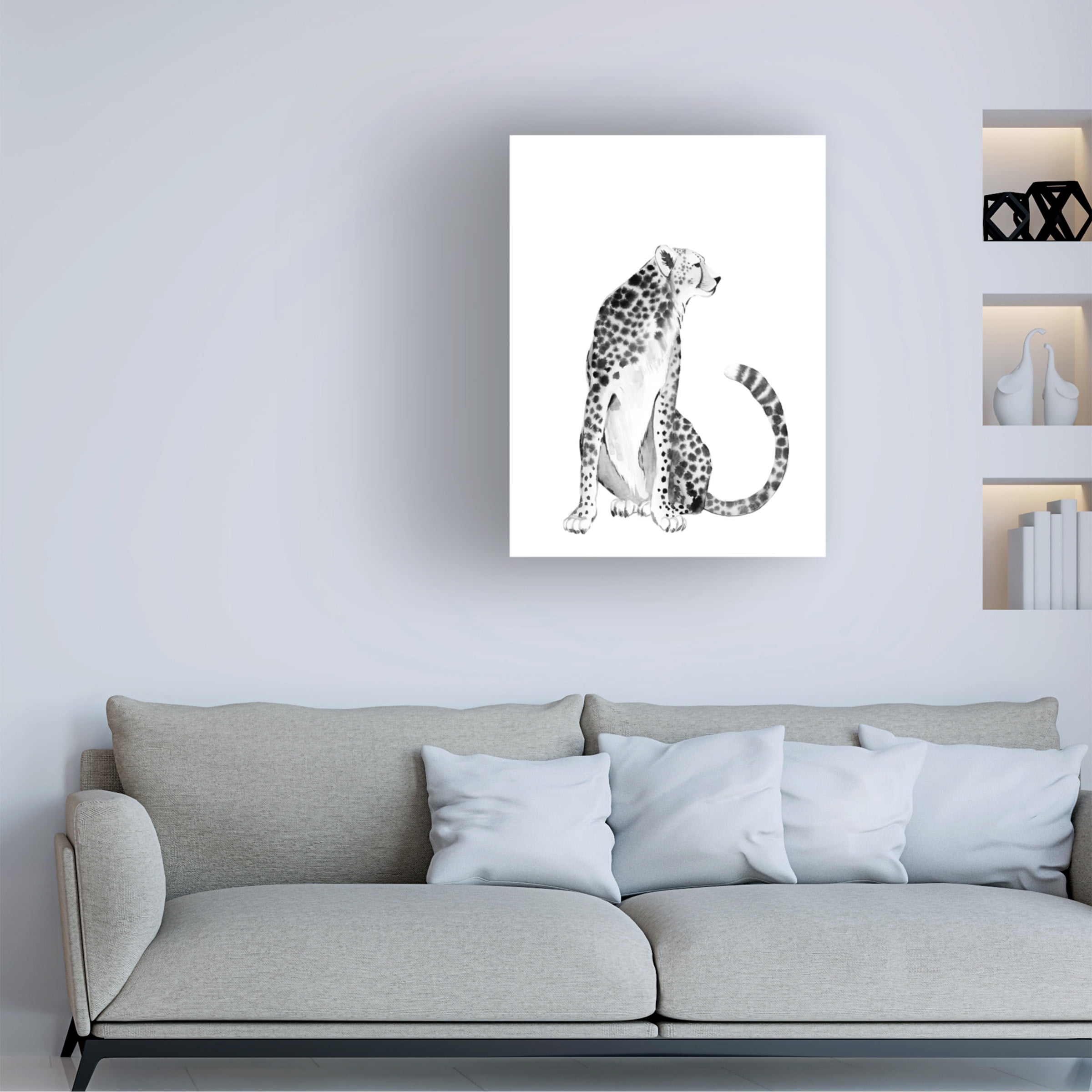 Grace Popp 'Chrome Cheetah I' Canvas Art