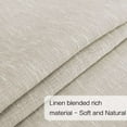 thumbnail image 4 of Turquoize Linen French Door Curtains Privacy Light Reducing Glass Door Curtain with Tieback | Rod Pocket 2 Panel(52" x 72",Natural), 4 of 6